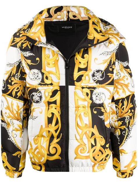 versace collection puffer jacket|versace puffer jackets for men.